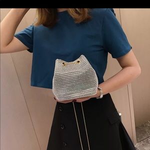 Small black or silver bag purse